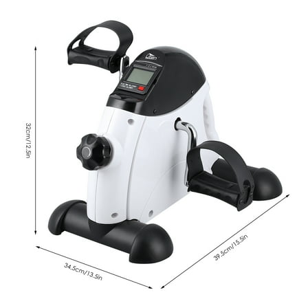 Uten Compact Under Desk Exercise Bike, Portable Pedal Trainer with LCD Monitor for Legs & Arms, Perfect for Home Gym Workouts