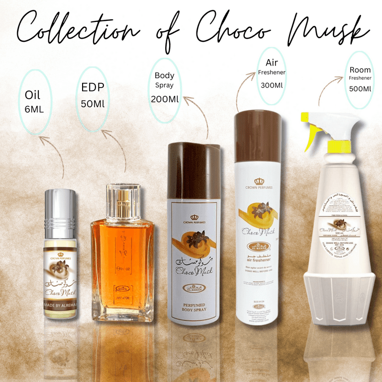 Al-Rehab Choco Musk Fragrance Collection - Room Freshener