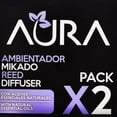 thumbnail image 3 of Ambientador mikado Aura lavanda 2 envases de 30 ml c/u + 5 cañas, 3 of 3