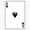 1pcs, variant on Classic Bicycle Playing Cards Suits Ace Of Hearts Red Romance Casino Icon Decal For Laptop Sticker