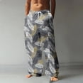 thumbnail image 2 of WEAIXIMIUNG Salopette Homme Ajustée Mode Décontractée Homme Imprimé Léopard 3D Numérique Pantalon Droit Décontracté Style Trois, 2 of 5