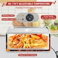thumbnail image 2 of HELLONE Electric Commercial Food Warmer, 21 QT Full Pan Steam Table Stainless Steel Bain Marie Countertop Soup Station with Temper Control Drainage Faucet & Lid for Parties Buffet Catering, 2 of 6