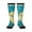 3 Black, variant on World Map With Landmarks Print Thigh High Socks Extra Long Stretchy Sock Women Over Knee High Opaque Stocking Daily Wear