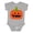 AC-Heather Grey, variant on Jack O Lantern Pumpkin Boys or Girls Baby Bodysuit