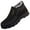 Black, variant on Men's Winter Slip On Warm Ankle Boots Outdoor Water-proof Non Slip Fleece Lined Hiking Shoes