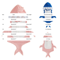 thumbnail image 3 of GiLiling Baby Girls and Boys Halloween Shark Dress-Up Outfit Sleeveless Fleece Hooded Zip up Vest Top Dress-Up Outfit﻿ (Pink, 6-12 Months), 3 of 6