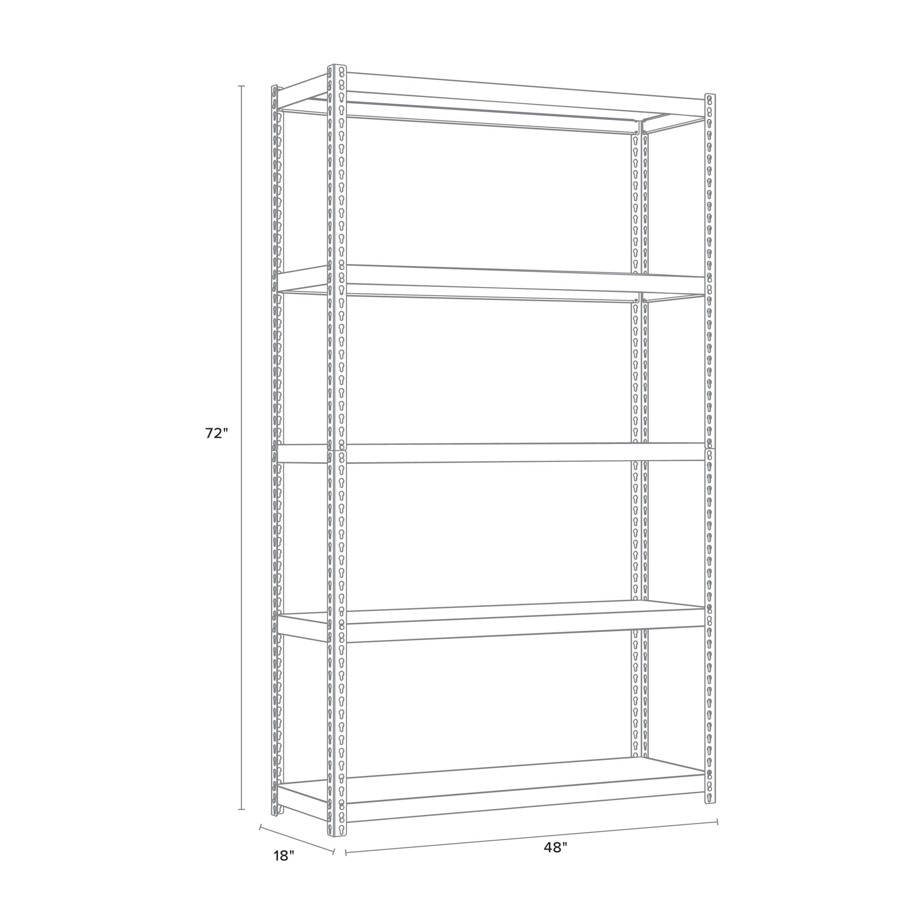 48W x 36D Premium Rivet Shelving Extra  