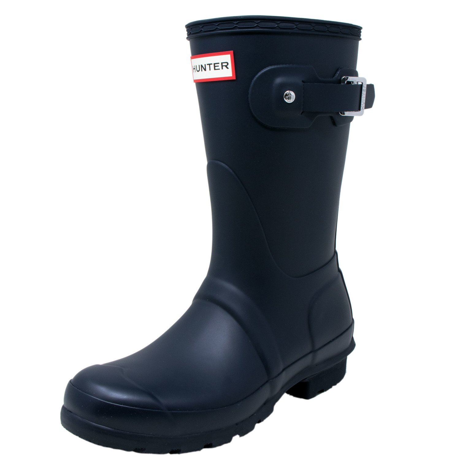 black short rubber boots