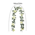 thumbnail image 3 of Uscallm St. Patrick's Day Spring Easter Silk Hydrangea Flower Garland Artificial Rattan Vine Hanging Home Decor Wedding Party Ornament, 3 of 6