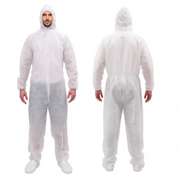 RAYGARD Disposable Coverall with Hood Suit for Spray Painting Industrial