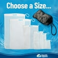 thumbnail image 5 of Aquatic Experts - High-Flow Mesh Media Filter Bags with Drawstring - Ideal for Aquarium Filtration, 4 Pack, 3" x 4", 5 of 7
