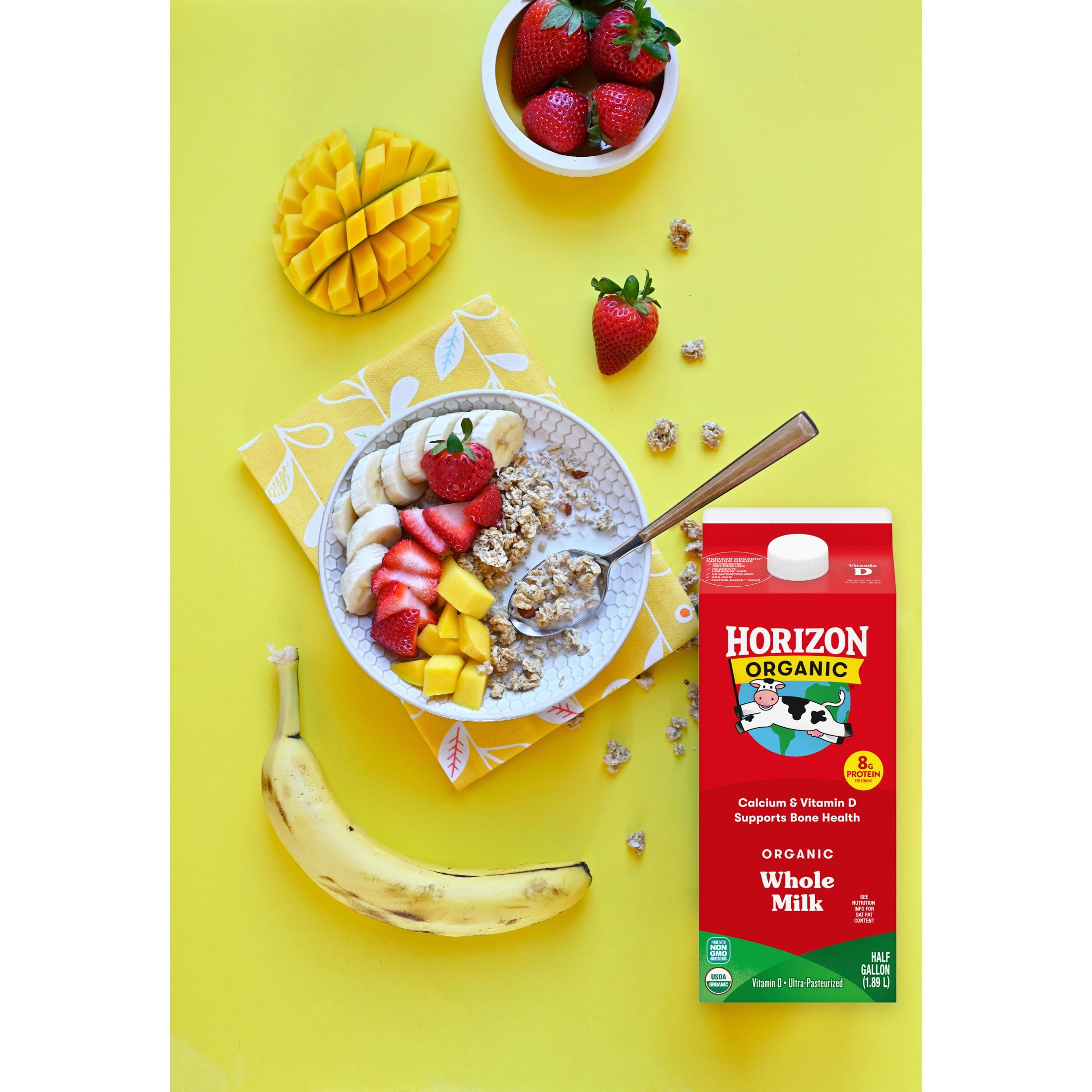 Horizon Organic Vitamin D Whole Milk, Vitamin D Whole, 64 fl oz Carton
