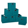 thumbnail image 1 of Niche Ensemble de 12 Bacs en Tissu Pliable Cubo- Teal, 1 of 1