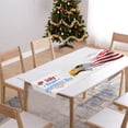 thumbnail image 5 of Chmadoxn 4th of July Table Runner, Independence Day Table Runner Dresser Scarves, July 4th Non-Slip Rectangle Burlap Decor for Home Stars Red and White Check Plaid Tablecloth, 5 of 8