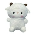 thumbnail image 2 of Cute Desk Companion Plush Toy, Soft Stuffed Doll Ornament for Office and Home Decor, Adorable 6-inch Mini Plushie Gift for Adults Style #E196 White, 2 of 5