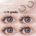 thumbnail image 1 of Miopía (-1.00 ~-8.00) Lente De Contacto De Color De Grado 2 Piezas Lentes De Prescripción Natural Cosmética Ojos Diopters Anuales Gao Jiahui unisex, 1 of 2