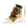 thumbnail image 2 of OUNONA 4pcs Metal Locking Hinge Garage Door Spring Positioning Hinge Small Hinge, 2 of 8