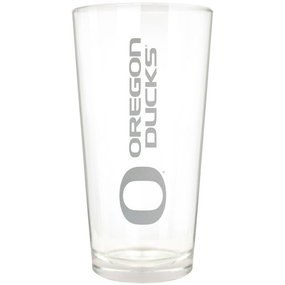 Oregon Ducks Etched 16oz. Vertical Rally Cry Pint Glass