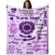 thumbnail image 1 of LHSHID Inspirational Blanket You are Awesome Positive Thoughts Throw Blanket Get Well Soon Gifts for Women Men 40"x50", 1 of 7