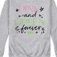 thumbnail image 3 of Wicked - Pink And Green Forever - Men's Crew Fleece Sweatshirt, 3 of 5