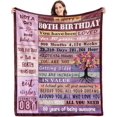 thumbnail image 1 of LHSHID 80th Birthday Gifts for Women Blanket 80th Birthday Gifts Ideas 80th Birthday Decorations 80 Year Old Birthday Gifts for Women Birthday Gifts Throw Blanket 50"x60", 1 of 7