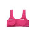 thumbnail image 2 of Entrenamiento Algodón Sin alambre Comodidad Cojín extraíble Chaleco Tops Sujetador Fucsia One Size, 2 of 6