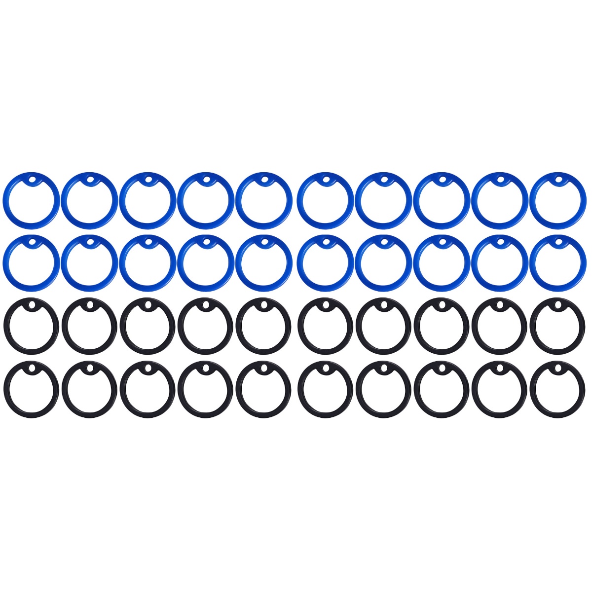 NUOLUX Dog Tag Silicone Silencer Tags Id Tag Tags Military Ring Rubber