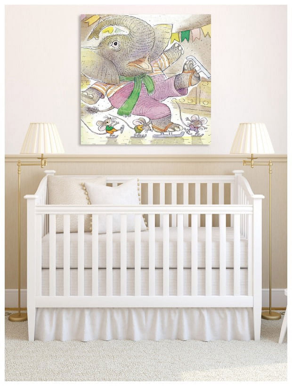 Marmont Hill "Elephant and Mouses" by Curtis Painting Print on Canvas