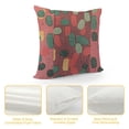 thumbnail image 4 of Qinduosi Pink Donut Throw Pillow Cover Top and Chocolate Decorative Colorful Pillow Covers Square Soft Couch Cushion Case for Bedroom Sofa Home Decor White, 4 of 5