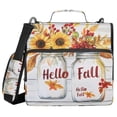 thumbnail image 2 of Zipper Binder Cherry Leaf 1.5 Inch Binder Folder Bag with Shoulder Strap and Handle, 2 of 8