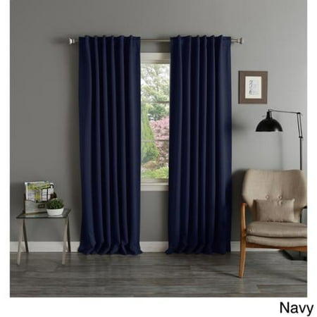Aurora Home Thermal Rod Pocket 96 Inch Blackout Curtain Panel Pair Aurora Home Thermal Rod Pocket 96 Inch Blackout Curtain Panel Pair