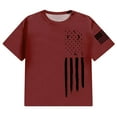 thumbnail image 2 of Caqnni 4th of July American Flag Men's T-Shirt 4th of July America T-Shirt Round Neck Tees Short Sleeve Mens T Shirt (,XXL), 2 of 4