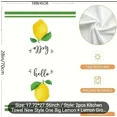 thumbnail image 6 of Summer Lemon Kitchen Towels 2Packs Absorbent And Soft Dishcloth Hand Towel Dry, 6 of 6