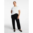 thumbnail image 2 of Time and Tru Women's High Rise Button Fly Cropped Jeans, 26.5" Inseam, Sizes 0-22, 2 of 6