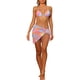 thumbnail image 1 of INSPIRAR CHIC Conjuntos de Bikini de 3 Piezas con Tie Dye para Mujeres, Trajes de Baño de Triángulo con Halter y Faldas de Playa Sarong, Traje de Baño Grande Colorido, 1 of 5