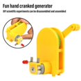 thumbnail image 1 of Portable Hand Cranked Power Handheld Crank Science Experiments STEM Building Toy For Student Teen, 1 of 7