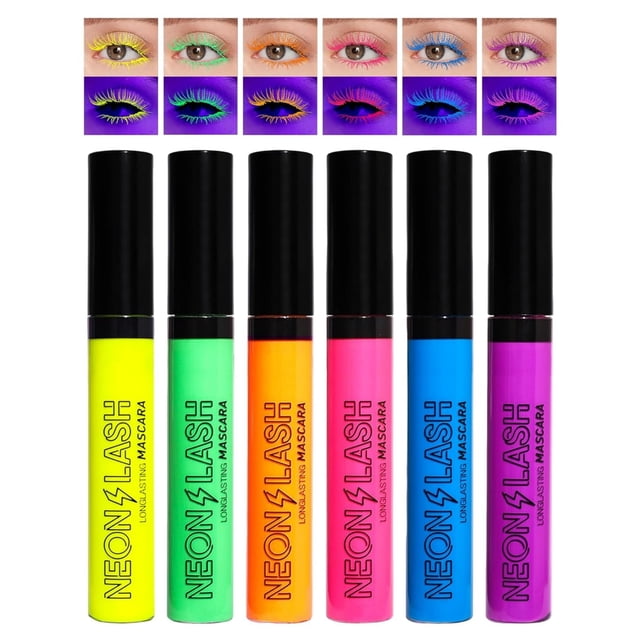 Máscara MAEPEOR Neon 6 colores, luz negra, impermeable, a prueba de manchas