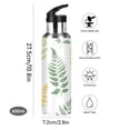 thumbnail image 5 of ALAZA Green Leaves Pattern Water Bottle Insulated Flask Stainless Steel Straw Lid 20 oz, 5 of 6