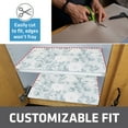 thumbnail image 6 of Drymate Premium Luxury Shelf & Drawer Liner, Thick Cushioned Fabric, Non-Adhesive, Absorbent, Waterproof, Slip-Resistant, Liners for Kitchen Cabinets, Cupboards (12”x59”)(2-Pack)(Light Blue), 6 of 8