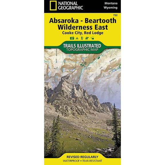 National Geographic Trails Illustrated Map: Absaroka-Beartooth East #722 - Explore the Wyoming Rockies with Confidence!