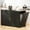 Black, variant on Arlopu 53" Kitchen Island with Trash Can Storage Cabinet Portable Kitchen Island Open Side Shelves & Drawer