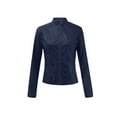 thumbnail image 3 of Outfmvch Suits Blazer For Women 2023 Fashion Women Long Sleeve Open Front Short Cardigan Suit Jacket Coat Top Womens Blazer Dark Blue 4Xl, 3 of 8