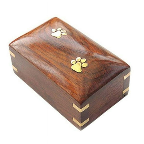 ZPAQI Dog Urns Pet Memorial Dog Cinerary Casket Wood Urns for Dogs Ashes Funeral Box