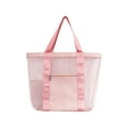 thumbnail image 2 of BLESIYA Women's Beach Tote Handbag, Waterproof Casual Travel Tote Bag, Swimming Pool Bag Pink, 2 of 8