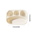 thumbnail image 3 of Compartmentalized Plastic Meal Tray And Student Meal Tray For Home And School Use And Light Meal Plates And Available In 3 Colors, 3 of 6