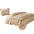 thumbnail image 1 of Benzara BM14911 Denali Fabric Quilt Set with Floral Prints, Multi Color - Twin Size - 2 Piece, 1 of 5
