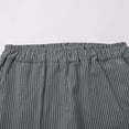 thumbnail image 5 of Womens Travel Pants Fashionable Casual Striped Cotton And Linen Shorts Loose Pants With Buttons And Pockets Soft Breathable For Leisure Vacation Beach 4Xl Pants For Women, 5 of 9