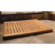 WholesaleTeak Grade A Teak Wood Large 30"x24" Door / Shower/ Spa / Bath Floor Mat #WMAXLFM