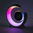 thumbnail image 5 of Family Children's Room Round Bedside Night Light Wireless Bedside Lamp Atmosphere LED Lamp with Bluetooth Speaker & Alarm Clock Night Light Bedroom Night Lamp, 5 of 18