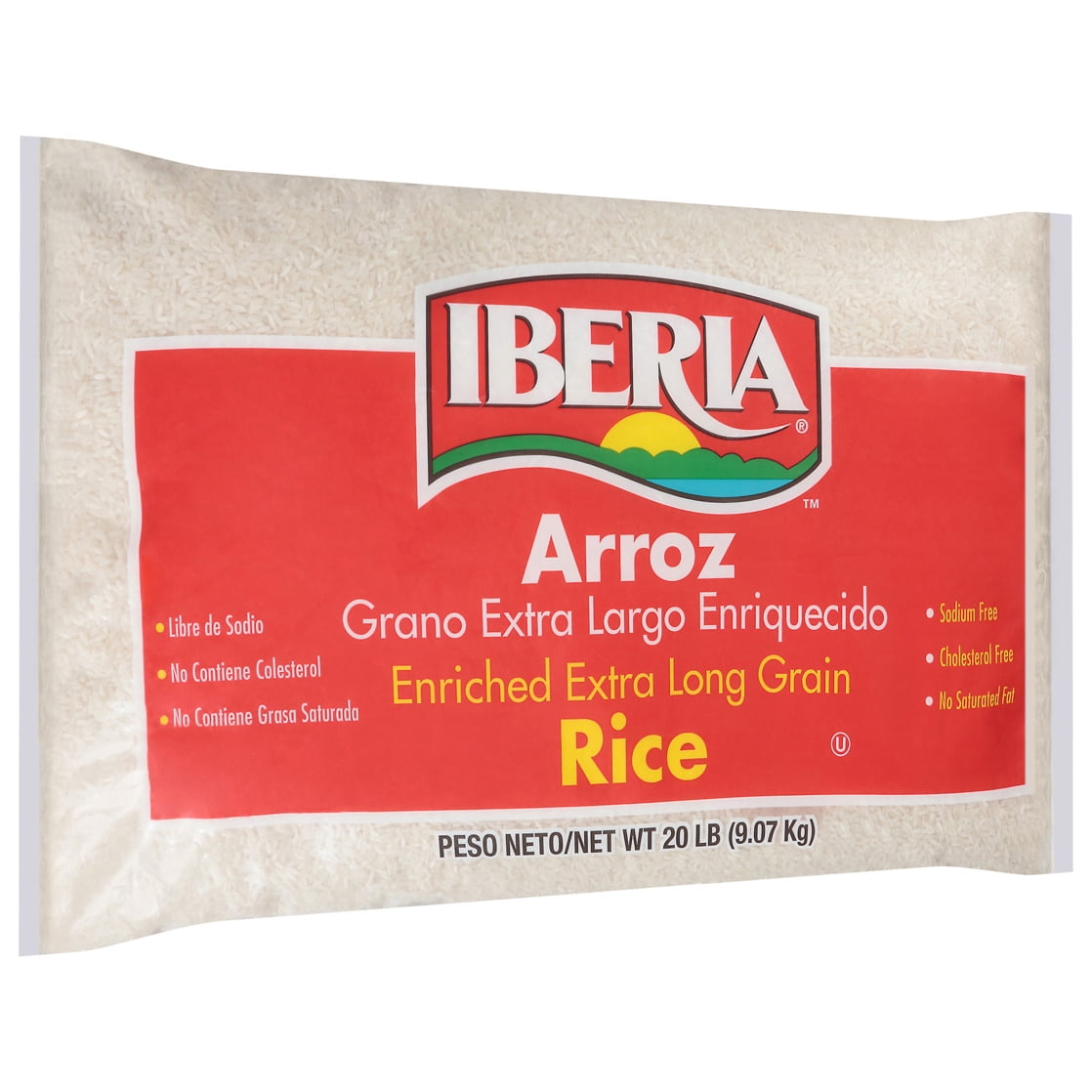 Iberia Extra Long Grain Enriched Rice, 20 lb Bag